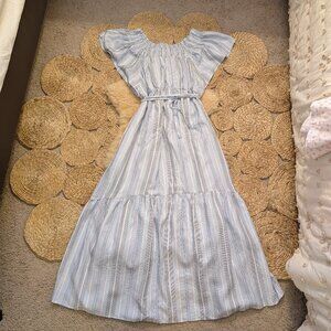 Ingrid & Isabel Striped Maternity Maxi Dress